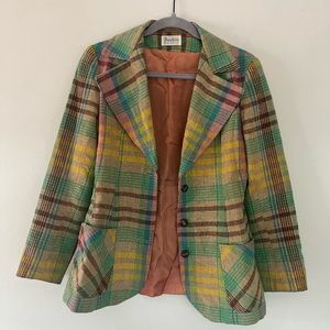 Vintage Plaid Blazer (Women’s XS/S)